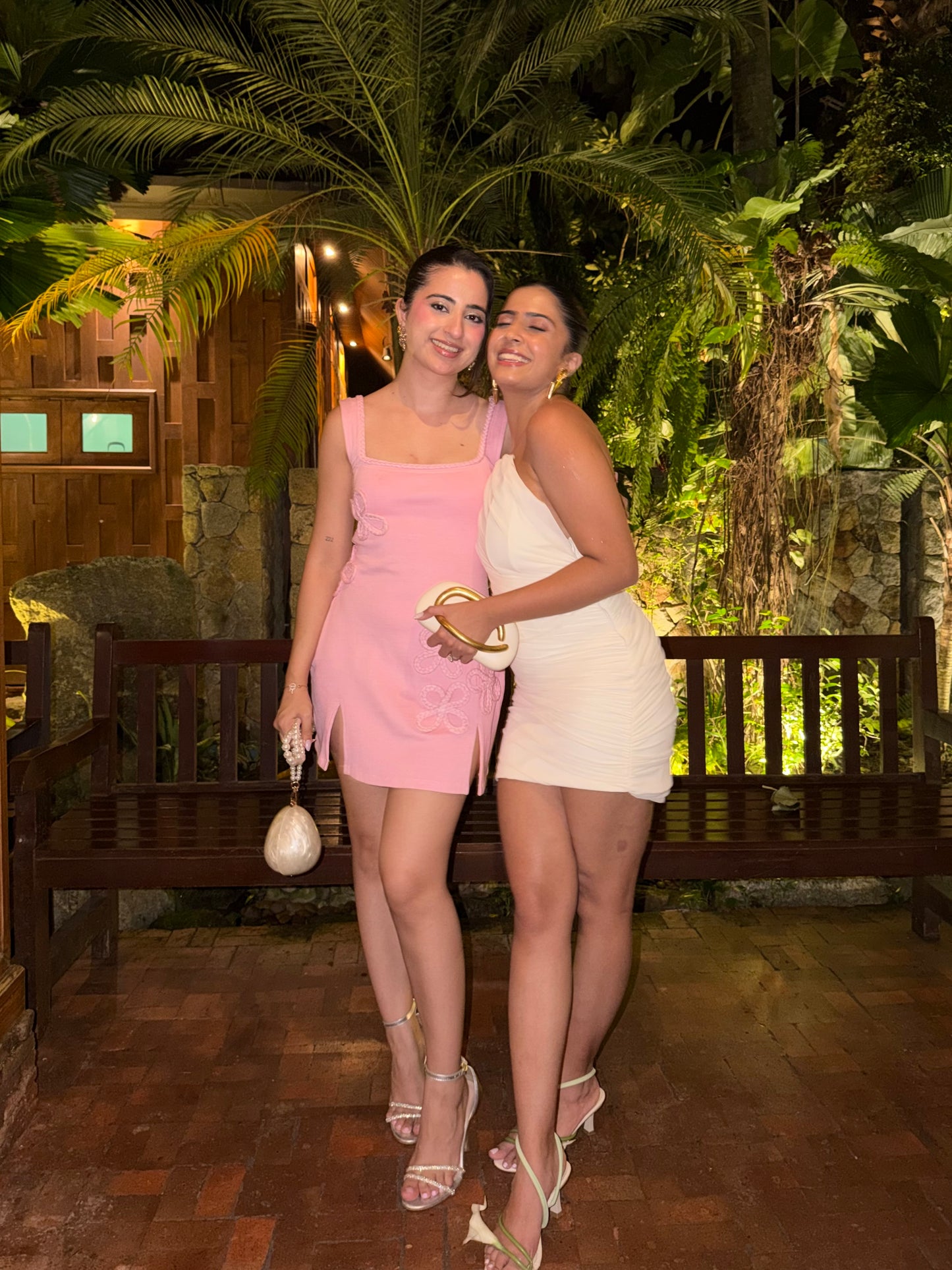 Lina - Baby Pink Floral Mini Dress