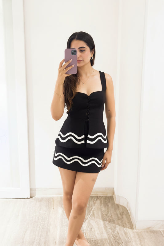 Jessica | Corset Top & Mini Skirt Co-Ord Set