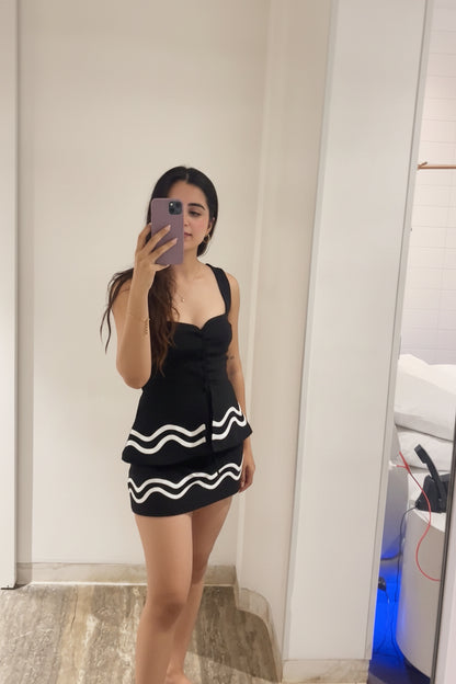 Jessica | Corset Top & Mini Skirt Co-Ord Set