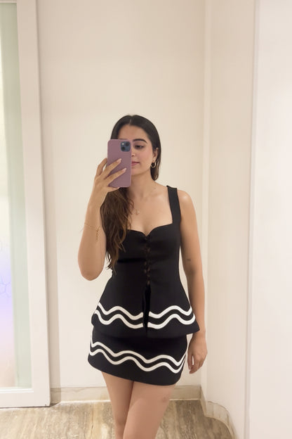 Jessica | Corset Top & Mini Skirt Co-Ord Set