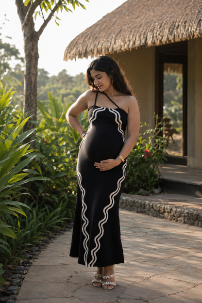 Santana - One Shoulder A-Line Baby Shower Dress