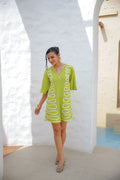 Lauren - Lime Green Mini Dress