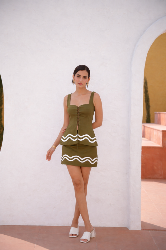 Jessica Set - Olive Green