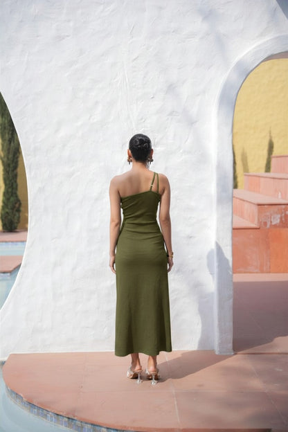 Santana Dress - Olive Green