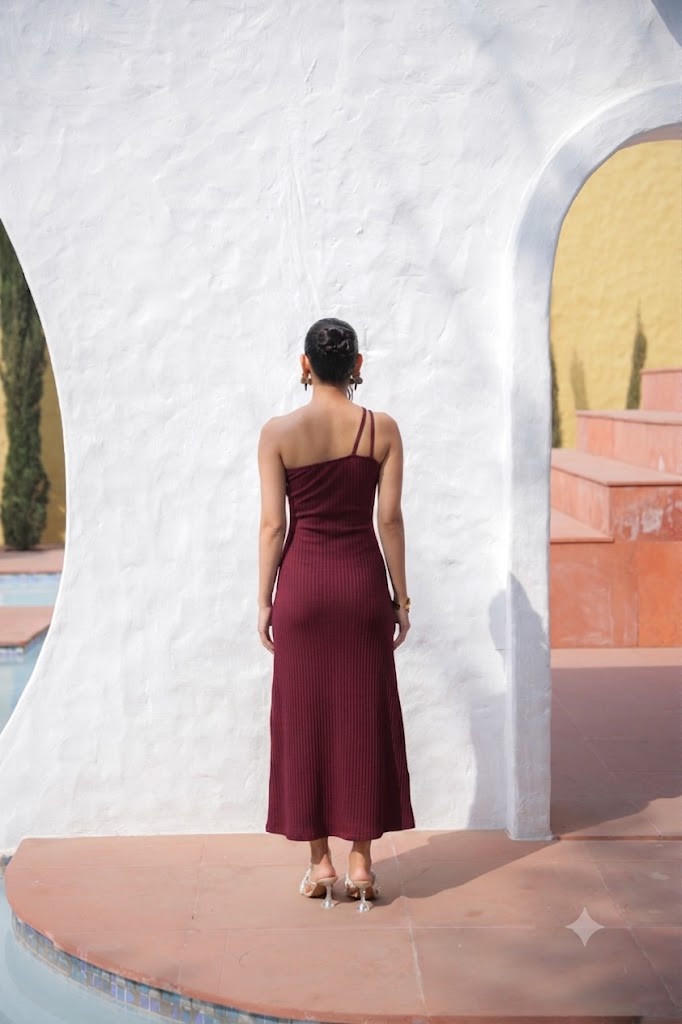 santana dress burgundy Make a lasting impression